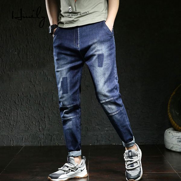 hmily trendy men jeans denim jogger button design hip hop joggers for men skinny jeans hip hop denim pants big size28-46, Blue
hmily trendy men jeans denim jogger button design hip hop joggers for men skinny jeans hip hop denim pants big size28-46, Blue