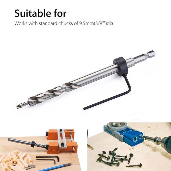 pocket hole jig step drill woodworking joinery for wood drilling 3/8inch 9.5mm drill bit hole puncher woodworking tool
pocket hole jig step drill woodworking joinery for wood drilling 3/8inch 9.5mm drill bit hole puncher woodworking tool