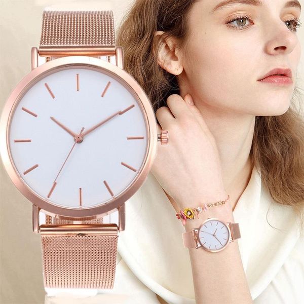 women watches fashion rose gold bracelet watch simple mesh band stainless steel analog quartz wristwatch luxury clock, Slivery;brown
women watches fashion rose gold bracelet watch simple mesh band stainless steel analog quartz wristwatch luxury clock, Slivery;brown