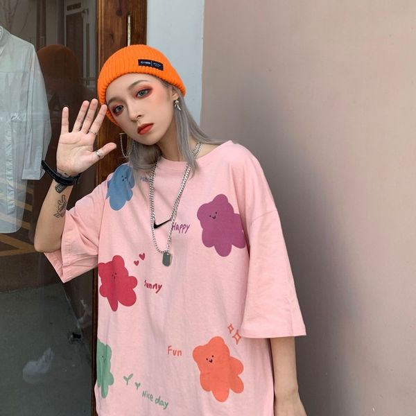 корейский стиль ulzzang harajuku медведь печати шею с коротким рукавом футболка женская летняя половина рукавами рубашки топы тис для женщин, White
корейский стиль ulzzang harajuku медведь печати шею с коротким рукавом футболка женская летняя половина рукавами рубашки топы тис для женщин, White