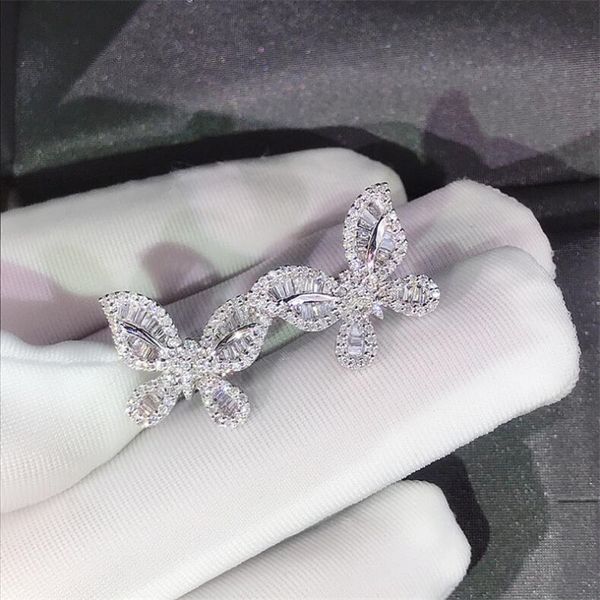 drop shipping luxury jewelry 925 sterling silver sparkling princess white z diamond popular party women wedding butterfly stud earring, Golden;silver
drop shipping luxury jewelry 925 sterling silver sparkling princess white z diamond popular party women wedding butterfly stud earring, Golden;silver