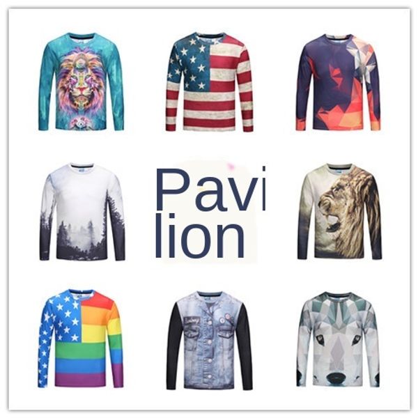 mens designer tyrannosaurus rex clothing digital printing t-shirt shirt lion creative flag fake two long sleeve t-shirt elastic warm clothes, White;black
mens designer tyrannosaurus rex clothing digital printing t-shirt shirt lion creative flag fake two long sleeve t-shirt elastic warm clothes, White;black