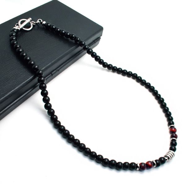 new fashion men beaded necklace stainless steel 6mm natural obsidian tiger eye stone necklace hombre yoga jewelry husband gift, Silver
new fashion men beaded necklace stainless steel 6mm natural obsidian tiger eye stone necklace hombre yoga jewelry husband gift, Silver