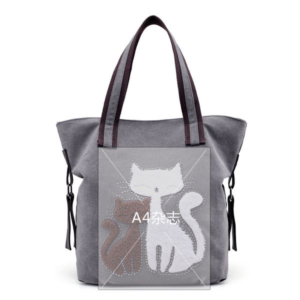 new canvas bag elegant temperament female bag tide simple shoulder cute cat fashion casual wild portable big
new canvas bag elegant temperament female bag tide simple shoulder cute cat fashion casual wild portable big