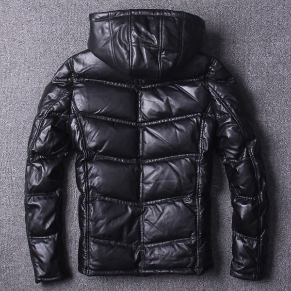 mens slim fit толстые из натуральной кожи куртка с капюшоном streetwear черный zip овчины натуральной кожи короткие пальто зимы duck пуховик, Black
mens slim fit толстые из натуральной кожи куртка с капюшоном streetwear черный zip овчины натуральной кожи короткие пальто зимы duck пуховик, Black