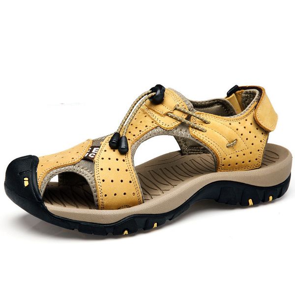 cevabule large-size sandals men's head layer outdoor casual non-slip leather bagbeach shoes side clk-7236, Black
cevabule large-size sandals men's head layer outdoor casual non-slip leather bagbeach shoes side clk-7236, Black