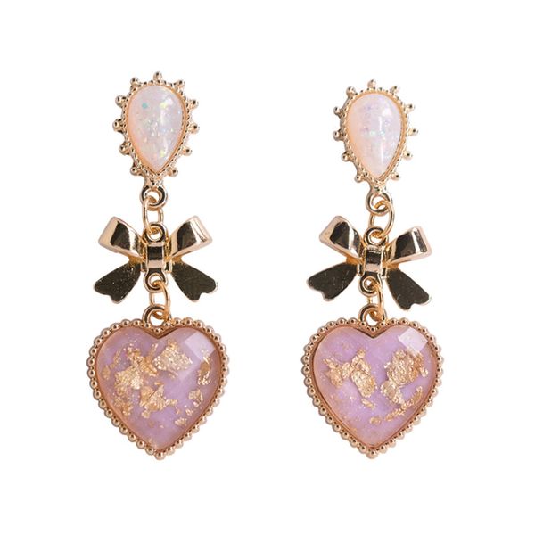 fashion classic earrings women metal bowknot heart resin earrings female golden peach heart stud for woman jewelry, Golden;silver
fashion classic earrings women metal bowknot heart resin earrings female golden peach heart stud for woman jewelry, Golden;silver