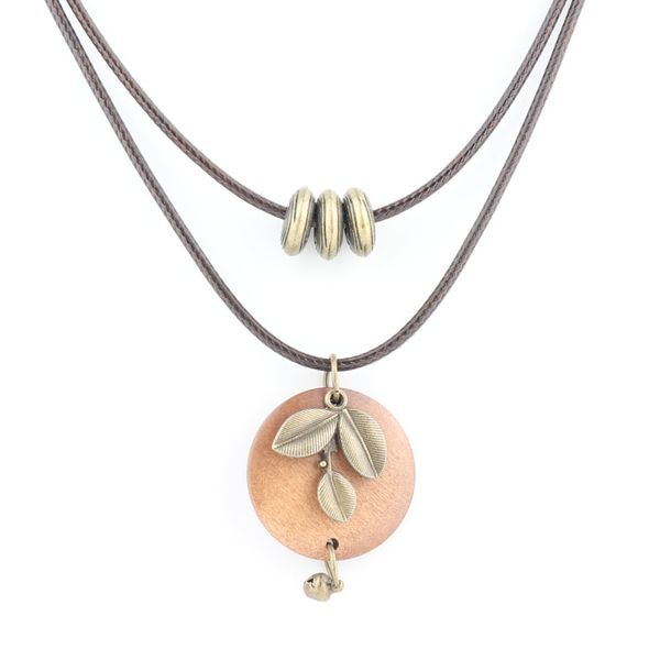 trendy flower necklaces women jewelry clover pendant for mother gift wholesale wood small bell two layer waxed rope, Golden;silver
trendy flower necklaces women jewelry clover pendant for mother gift wholesale wood small bell two layer waxed rope, Golden;silver