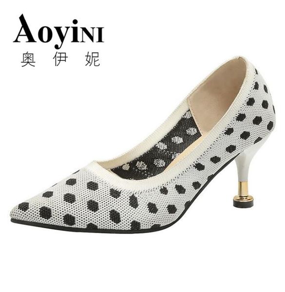 7cm high heels pumps women 2019 new pumps women pu polka dot shoes female party shallow pointed toe shoes, Black
7cm high heels pumps women 2019 new pumps women pu polka dot shoes female party shallow pointed toe shoes, Black