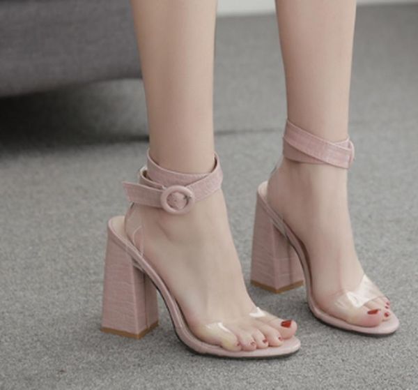 women summer plus size high heels sandals shoes woman open toe pvc platform plus size sandalias mujer sapato femininon348, Black
women summer plus size high heels sandals shoes woman open toe pvc platform plus size sandalias mujer sapato femininon348, Black