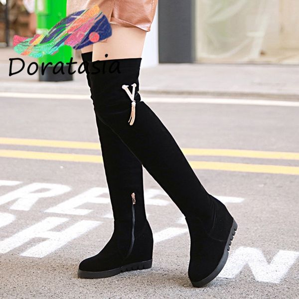 doratasia new 33-43 ladies over the knee stretch boots women 2019 elegant decorating boots high heels shoes woman, Black
doratasia new 33-43 ladies over the knee stretch boots women 2019 elegant decorating boots high heels shoes woman, Black