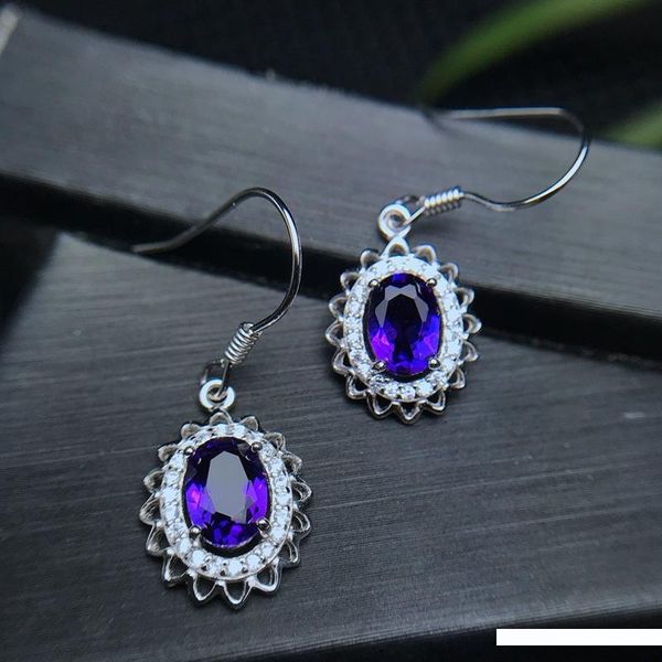 attractive purple amethyst gemstone dangling earrings s925 silver hook earrings women natural gem fashion new year gift, Golden;silver
attractive purple amethyst gemstone dangling earrings s925 silver hook earrings women natural gem fashion new year gift, Golden;silver