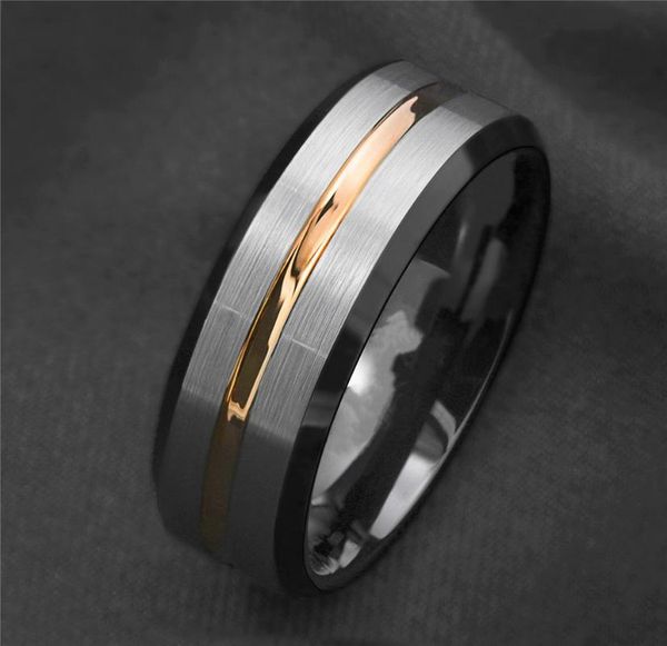 fashion simple silver black gold stripes casual sporty 100% titanium steel ring for men women jewelry gift, Golden;silver
fashion simple silver black gold stripes casual sporty 100% titanium steel ring for men women jewelry gift, Golden;silver