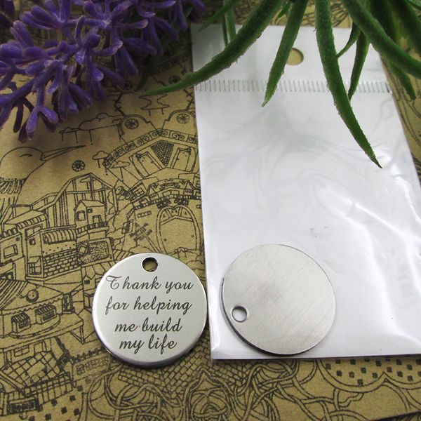 40pcs--"thank you for helping me build my life"stainless steel charms more style for choosing diy charms pendants for necklace, Bronze;silver
40pcs--"thank you for helping me build my life"stainless steel charms more style for choosing diy charms pendants for necklace, Bronze;silver