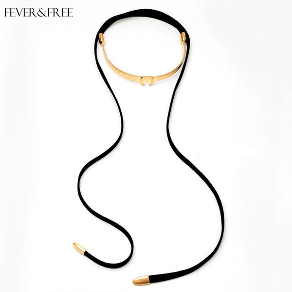 fever&collares de moda 2020 choker collar necklace for women elegant black silk long necklace collier femme chocker jewelry, Golden;silver
fever&collares de moda 2020 choker collar necklace for women elegant black silk long necklace collier femme chocker jewelry, Golden;silver