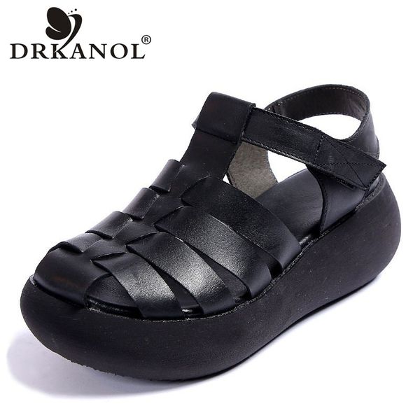 drkanol 2020 genuine leather gladiator sandals for women wedges sandals ladies high heel casual platform summer shoes, Black
drkanol 2020 genuine leather gladiator sandals for women wedges sandals ladies high heel casual platform summer shoes, Black