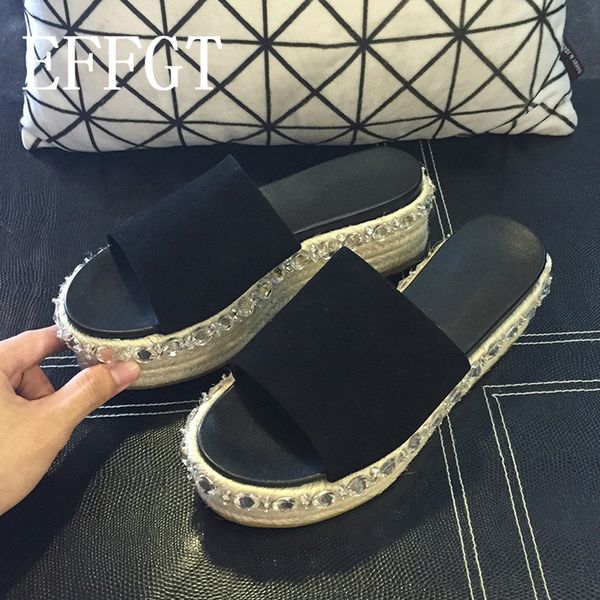 effgt luxury rhinestone platform sandals fisherman espadrilles sandals crystal women summer slippers shoes women c67, Black
effgt luxury rhinestone platform sandals fisherman espadrilles sandals crystal women summer slippers shoes women c67, Black