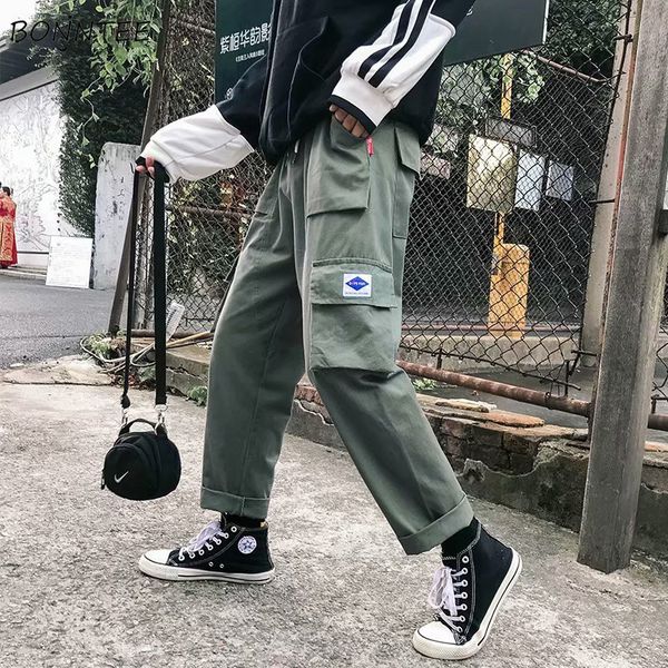 men's pants men ankle-length pockets simple all-match korean style trendy soft cargo pant mens ulzzang daily trousers fashionable, Black
men's pants men ankle-length pockets simple all-match korean style trendy soft cargo pant mens ulzzang daily trousers fashionable, Black