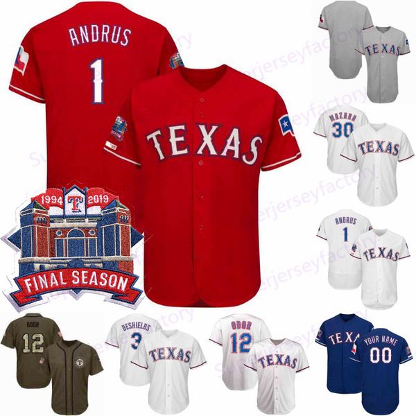Texas Final Season patch 34 Nolan Ryan Jersey 7 Ivan Rodriguez 19 Juan Gonzalez 29 Adrian Beltre 31 Jenkins Hamilton Baseball Rangers
Texas Final Season patch 34 Nolan Ryan Jersey 7 Ivan Rodriguez 19 Juan Gonzalez 29 Adrian Beltre 31 Jenkins Hamilton Baseball Rangers