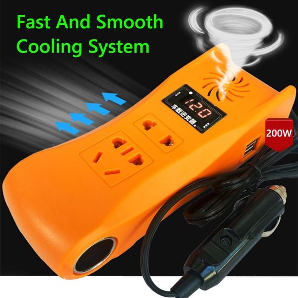 digital display environmental protection and durability 200w dc 12v 24v to ac 220v msw car truck inverter usb charger
digital display environmental protection and durability 200w dc 12v 24v to ac 220v msw car truck inverter usb charger