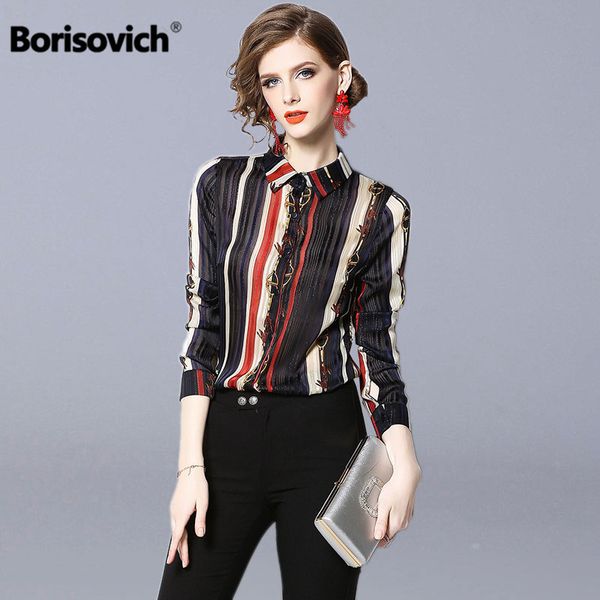 borisovich office lady elegant striped shirt new brand 2019 spring fashion turn-down collar women casual blouses shirts n798, White
borisovich office lady elegant striped shirt new brand 2019 spring fashion turn-down collar women casual blouses shirts n798, White