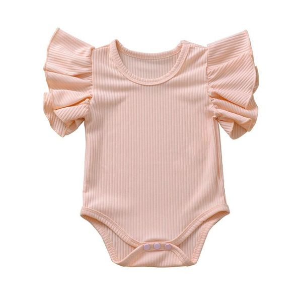 infant newborn kid baby girls ruffle sleeve solid jumpsuit bodysuit summer clothes casual cotton knitted one piece clothing, Blue
infant newborn kid baby girls ruffle sleeve solid jumpsuit bodysuit summer clothes casual cotton knitted one piece clothing, Blue