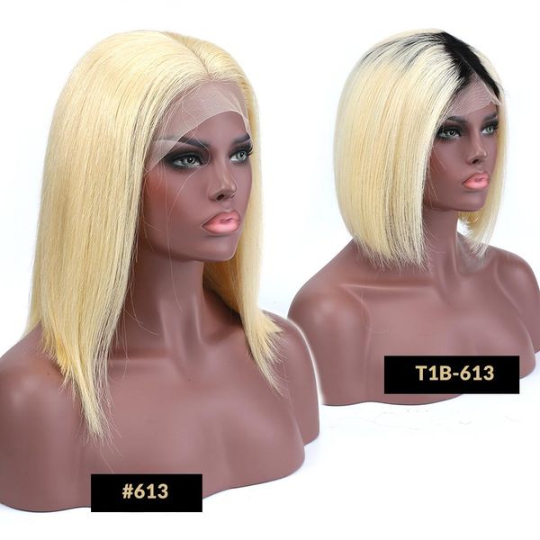 613 blonde lace front wigs for black women straight brazilian human hair short bob ombre lace frontal wig pre plucked
613 blonde lace front wigs for black women straight brazilian human hair short bob ombre lace frontal wig pre plucked
