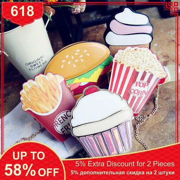 creative style woman hamburger ice cream shoulder bag cupcake pu chains bag cute hamburger popcorn fries 3d messenger
creative style woman hamburger ice cream shoulder bag cupcake pu chains bag cute hamburger popcorn fries 3d messenger