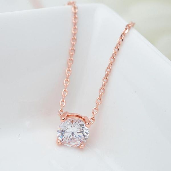 1piece rose gold necklace four claw cz mosaic zircon choker necklace for women collier valentine's gifts, Silver
1piece rose gold necklace four claw cz mosaic zircon choker necklace for women collier valentine's gifts, Silver