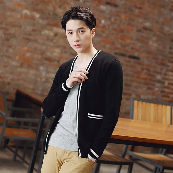 korean style casual men sweater cardigan slim long sleeve men fashion sweater knitted fashion spring autumn coat, White;black
korean style casual men sweater cardigan slim long sleeve men fashion sweater knitted fashion spring autumn coat, White;black