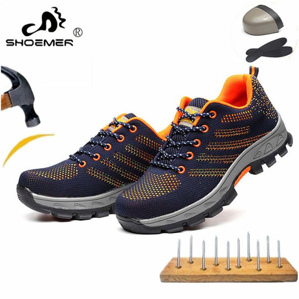 shoemer men breathable steel toe cap safety shoes men outdoor anti-slip steel puncture proof construction boots work shoes 35-46, Black
shoemer men breathable steel toe cap safety shoes men outdoor anti-slip steel puncture proof construction boots work shoes 35-46, Black