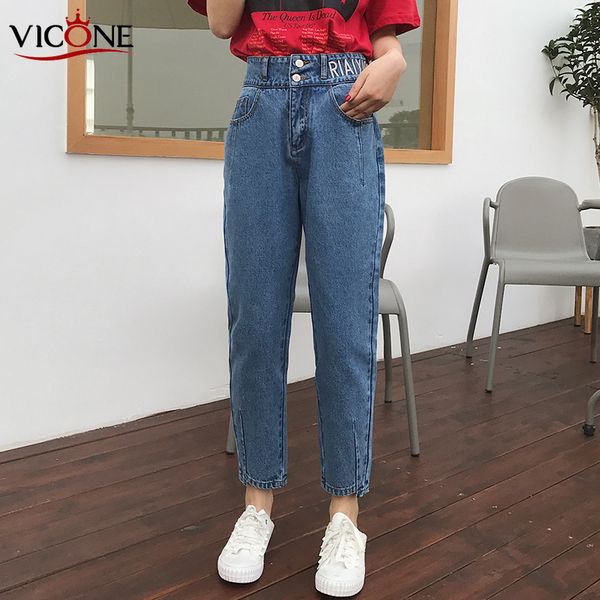 women's jeans vicone ins women simple trendy ankle-length trousers womens spring autumn slim female high quality, Blue
women's jeans vicone ins women simple trendy ankle-length trousers womens spring autumn slim female high quality, Blue