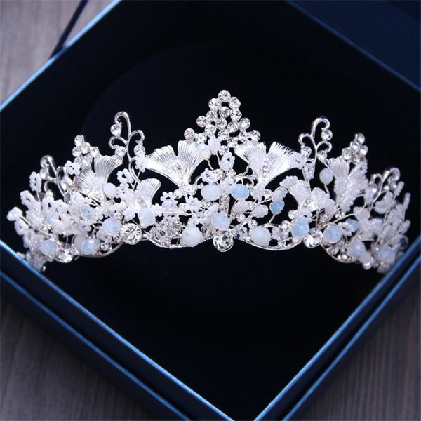silver leaves crystal bridal tiara crown bride headpiece wedding hair jewelry accessories for girl/women prom hair ornaments, Golden;white
silver leaves crystal bridal tiara crown bride headpiece wedding hair jewelry accessories for girl/women prom hair ornaments, Golden;white
