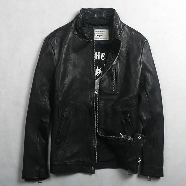 fashion avrexmen men's slim fit genuine with front pocket black washed sheepskin real leather jacket men
fashion avrexmen men's slim fit genuine with front pocket black washed sheepskin real leather jacket men