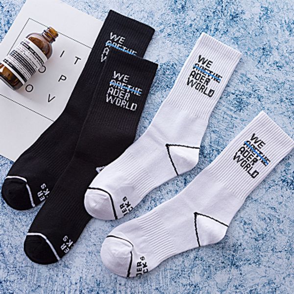 2 colors fashion brand world socks for men women skateboards striped middle long hip hop harajuku fashion socks, Black
2 colors fashion brand world socks for men women skateboards striped middle long hip hop harajuku fashion socks, Black