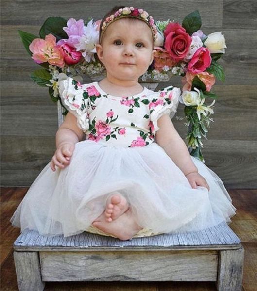 0-3y cute newborn baby girl ruffles sleeveless floral romper tutu tulle skirt 2pcs princess girls sunsuit clothes set, White
0-3y cute newborn baby girl ruffles sleeveless floral romper tutu tulle skirt 2pcs princess girls sunsuit clothes set, White