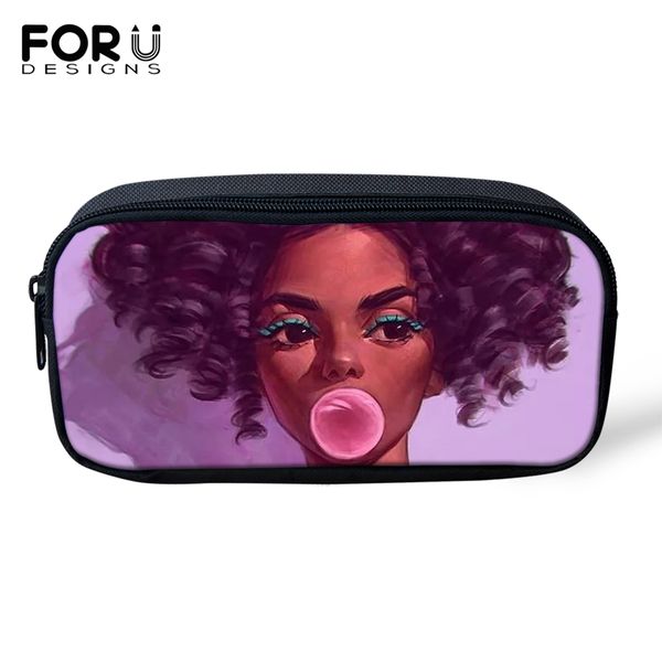 forudesigns cartoon kids pencil bags black afro girls pattern girls travel make-up bags afro arts design students mini pen
forudesigns cartoon kids pencil bags black afro girls pattern girls travel make-up bags afro arts design students mini pen