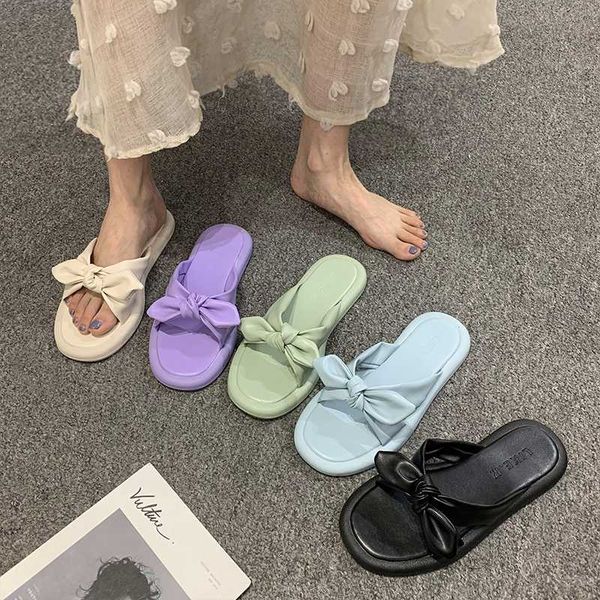 sandals and slippers female 2020 summer new fairy style fashion bowknot thick bottom wild students wear beach sandals, Black
sandals and slippers female 2020 summer new fairy style fashion bowknot thick bottom wild students wear beach sandals, Black