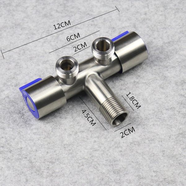 304 stainless steel double water one into two double open angle valve toilet bidet spray gun irrigator high pressure intensifier
304 stainless steel double water one into two double open angle valve toilet bidet spray gun irrigator high pressure intensifier