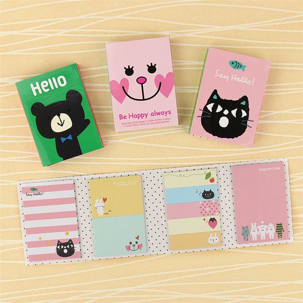 

kawaii 4 folding memo pad 1 pc sticky notes memo notepad bookmark gift stationery cute sticker