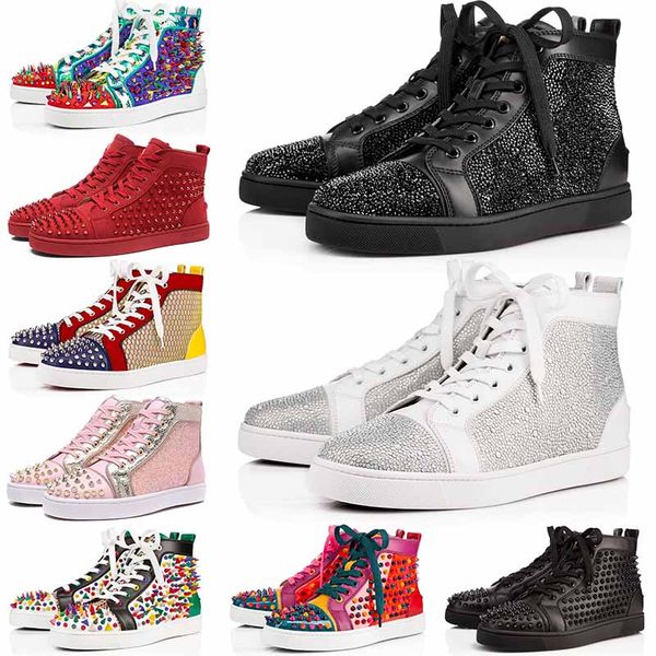 ace designer luxury red bottoms mens leather sneakers high low cut studded spikes platform glitter party wedding shoes womens casual shoes, White;red
ace designer luxury red bottoms mens leather sneakers high low cut studded spikes platform glitter party wedding shoes womens casual shoes, White;red