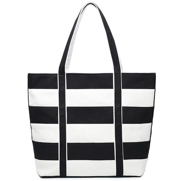 tote bag large capacity striped canvas shoulder shopping bag single shoulder zipper reusable eco shopping bolsas de tela
tote bag large capacity striped canvas shoulder shopping bag single shoulder zipper reusable eco shopping bolsas de tela