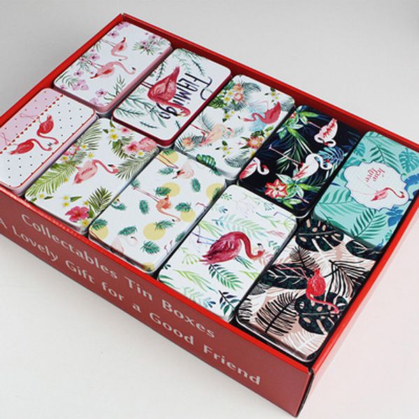 20pcs/lot 11.5x7xh4cm soap boxes square collectables tin boxes travel case flamingo iron case / storage case/birthday gift
20pcs/lot 11.5x7xh4cm soap boxes square collectables tin boxes travel case flamingo iron case / storage case/birthday gift