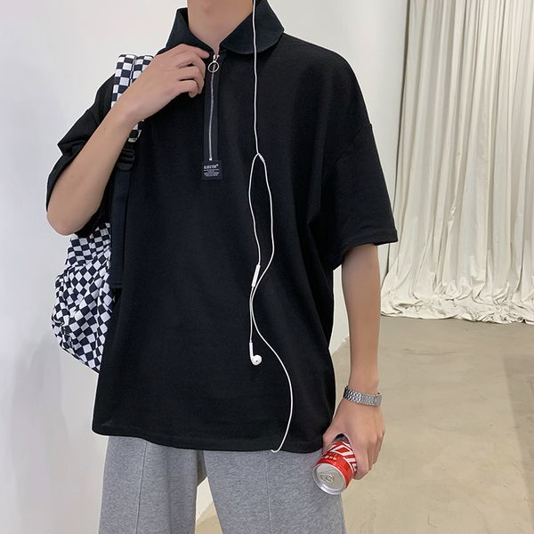 2019 new comfortable high quality super fire ins trend color matching loose korean personality short-sleeved cotton shirt, White;black
2019 new comfortable high quality super fire ins trend color matching loose korean personality short-sleeved cotton shirt, White;black
