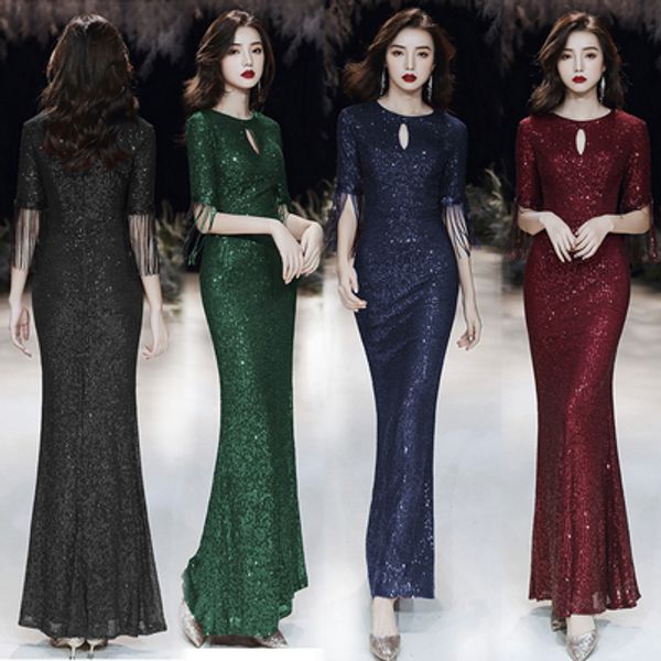 spot street banquet evening dress skirt 2020 new noble temperament sequin fishtail skirt long elegant lady dress, White;black
spot street banquet evening dress skirt 2020 new noble temperament sequin fishtail skirt long elegant lady dress, White;black