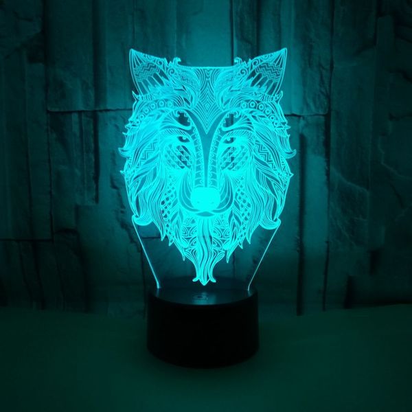 wolf 3d light seven color touch remote led visual 3d lamp creative animal gift small table led night light
wolf 3d light seven color touch remote led visual 3d lamp creative animal gift small table led night light