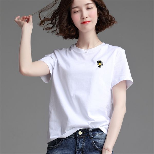 little white daisy t-shirt women's short-sleeved loose summer clothes 2020 t-shirt white casual short top
little white daisy t-shirt women's short-sleeved loose summer clothes 2020 t-shirt white casual short top