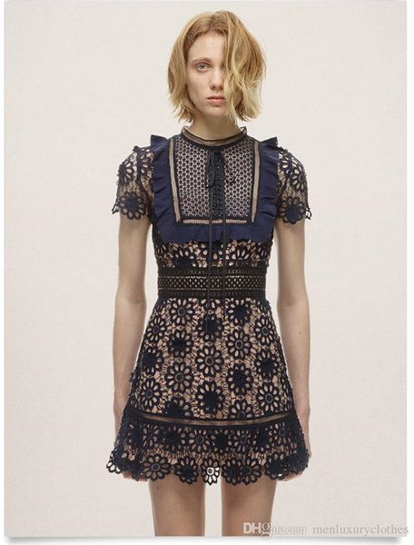 women self portrait lace dress fashion luxury elegant summer bow knot spring dresses, White;black
women self portrait lace dress fashion luxury elegant summer bow knot spring dresses, White;black