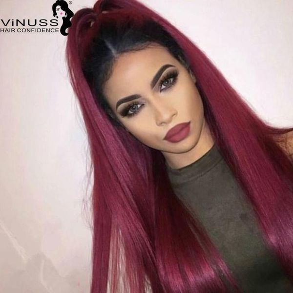 13x6 lace front human hair wigs ombre 1b/99j for women peruvian remy hair deep parting pre plucked hairline long, Black;brown 
13x6 lace front human hair wigs ombre 1b/99j for women peruvian remy hair deep parting pre plucked hairline long, Black;brown