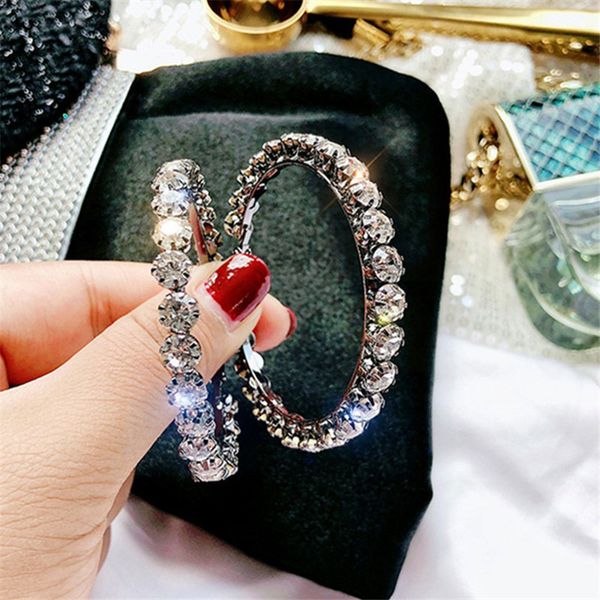 fyuan fashion big round crystal hoop earrings shining black alloy rhinestone earrings for women bar party jewelry gift, Golden
fyuan fashion big round crystal hoop earrings shining black alloy rhinestone earrings for women bar party jewelry gift, Golden
